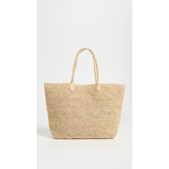 Hat Attack Jane Tote Bag in Natural New Womens Straw Handbag Purse - Picture 3 of 14